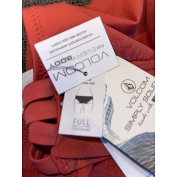 NWT VOLCOM Simply Solid Full Coverage Bottoms Size 12 - Picture 14 of 16